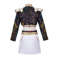 K-Pop Demon Hunter™ Children’s Halloween Costume — Gold Sequin Performance Outfit for Kids