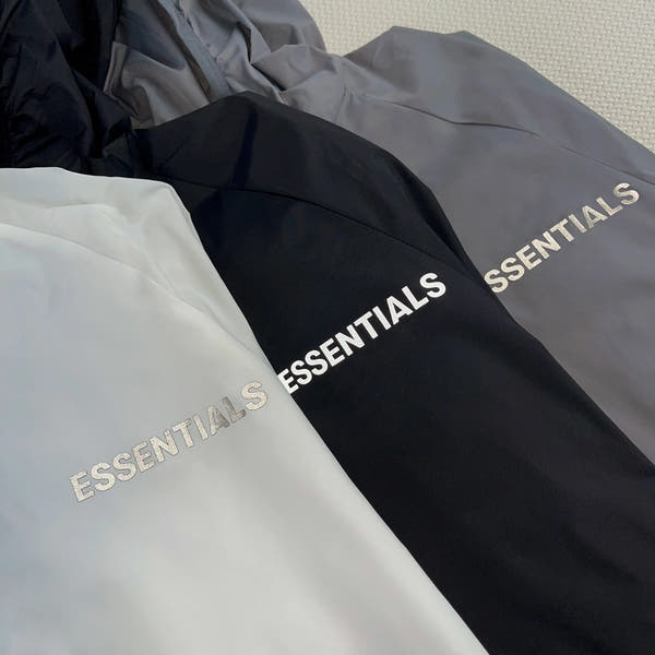 New Essentials nylon Sunscreen clothing Reflective Letter breathable Quick drying Loose Zipper Jacket Unisex Hip Hop Thin Coat