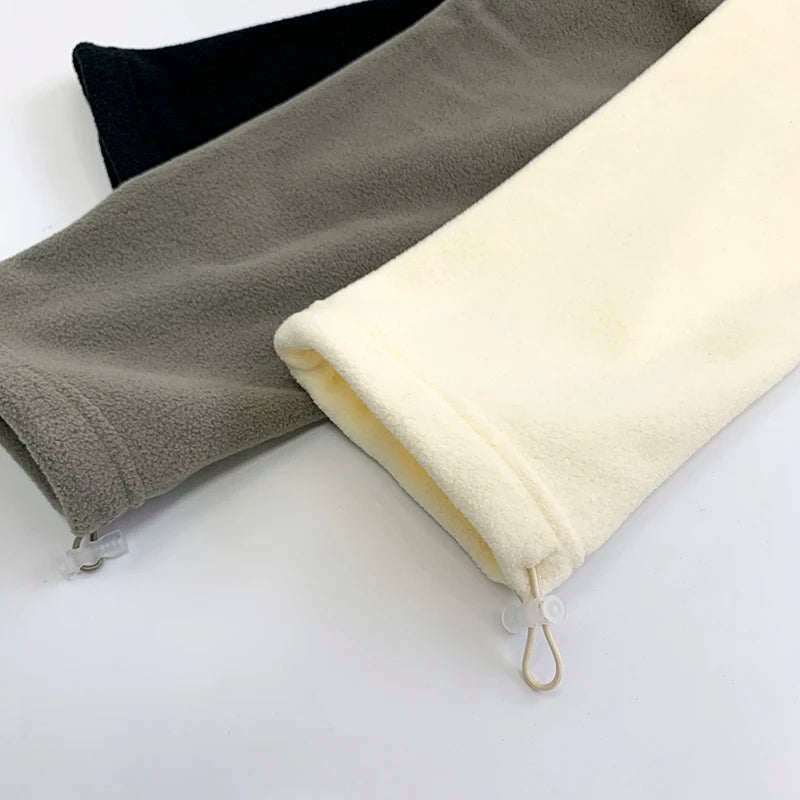 Men Essentials Polar Fleece Sweatpants Double line Drawstring Pants Couple Hip Hop Trousers Loose High Street Casual Pant