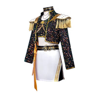 K-Pop Demon Hunter™ Children’s Halloween Costume — Gold Sequin Performance Outfit for Kids