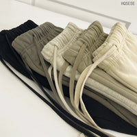 QAMIS™ Essentials Oversized Reflective Sweatpants — 100% Cotton, Unisex Streetwear