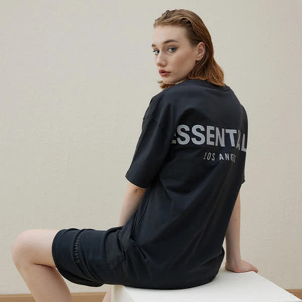 Summer Essentials Men's T shirts Cotton LA Letters Reflective High-Quality Hip Hop Top Tee Oversized Unisex T-Shirts