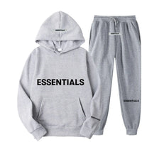 Unisex Essentials Reflective Letter Hoodie Set - Streetwear Fashion