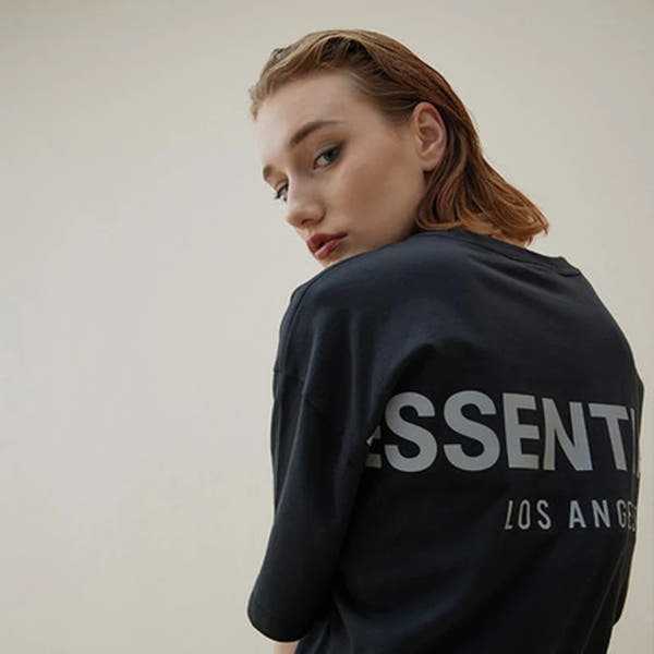 Summer Essentials Men's T shirts Cotton LA Letters Reflective High-Quality Hip Hop Top Tee Oversized Unisex T-Shirts