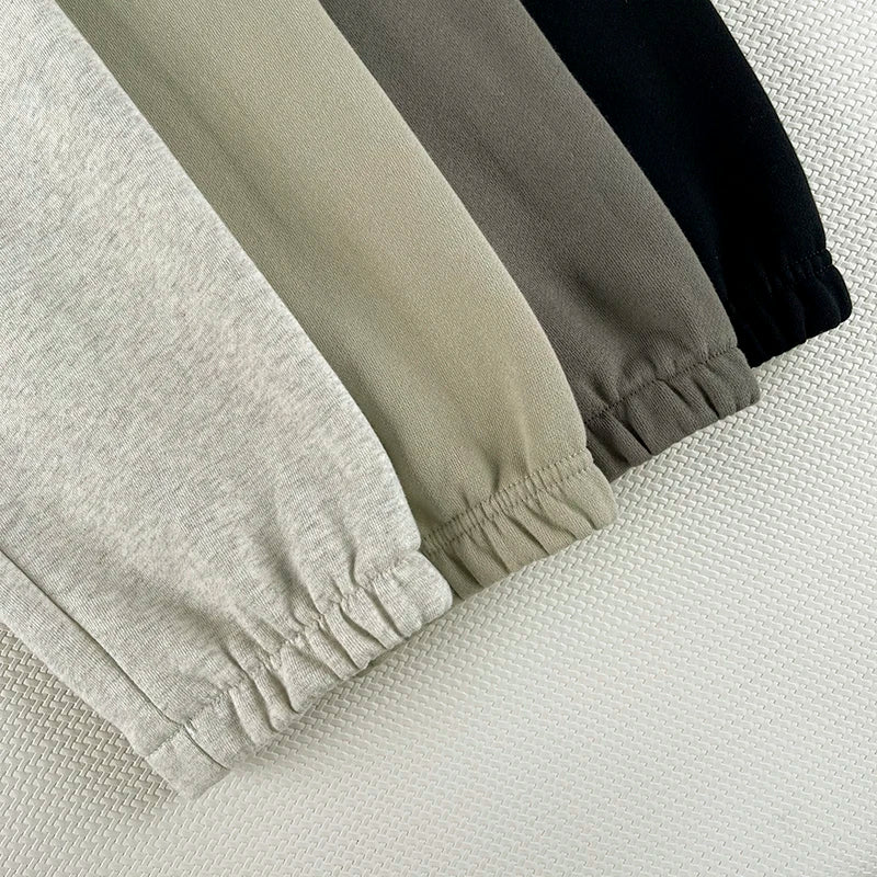 Qamis™ x Essentials Sweatpants – 100% Cotton, Reflective Print, High Street Fit