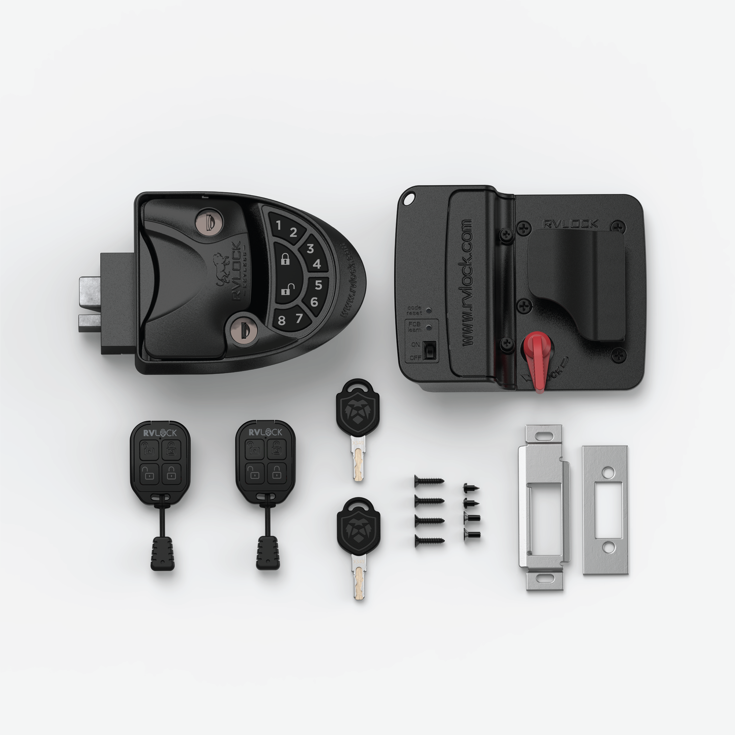 NESTILY Guard Pro™ – Keyless Heavy-Duty RV Door Lock | Fits 98% of RVs | Fob + Keypad