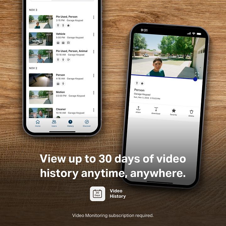 QAMIS ViewKey™ Smart Video Keypad – HD Camera, Custom PINs, Real-Time Alerts, Easy App Control