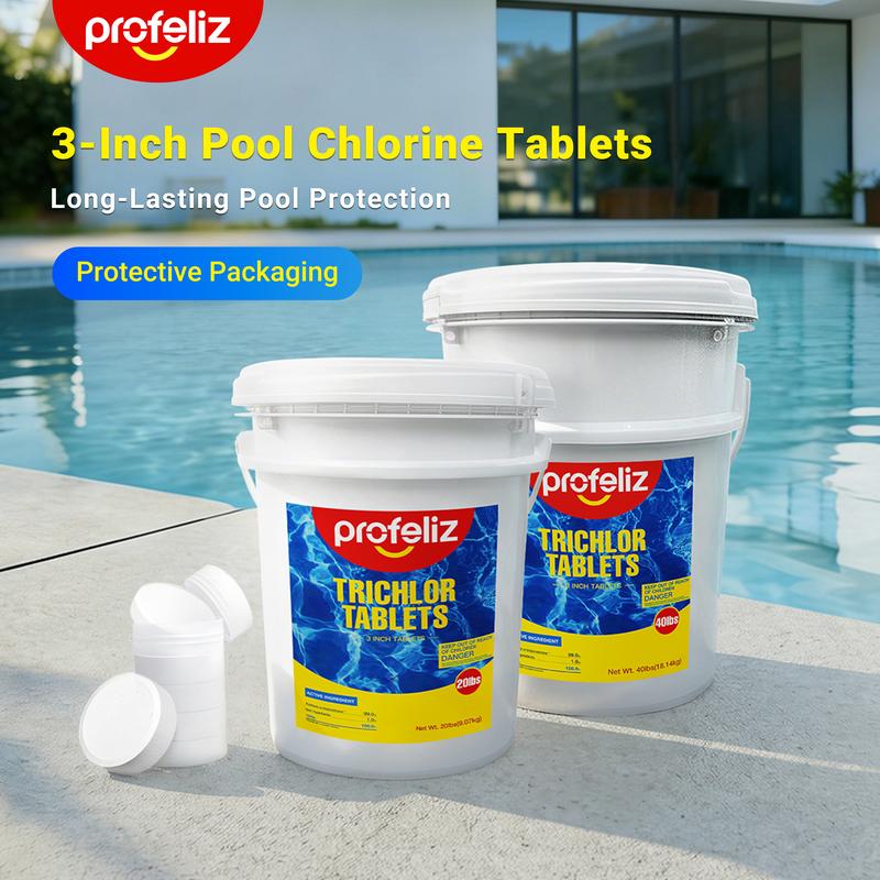 NESTILY ClearShield – 3 Inch Slow-Release ChlorNESTILY ClearShield™ – 3 Inch Chlorine Tablets 20 LBS | 7-Day Slow-Release | Fits All Standard Feeders & Skimmers