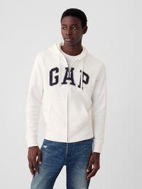 Gap VintageSoft Arch Logo Full-Zip Hoodie – Classic Comfort with a Relaxed Fit