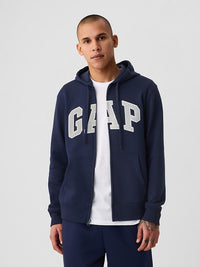 Gap VintageSoft Arch Logo Full-Zip Hoodie – Classic Comfort with a Relaxed Fit