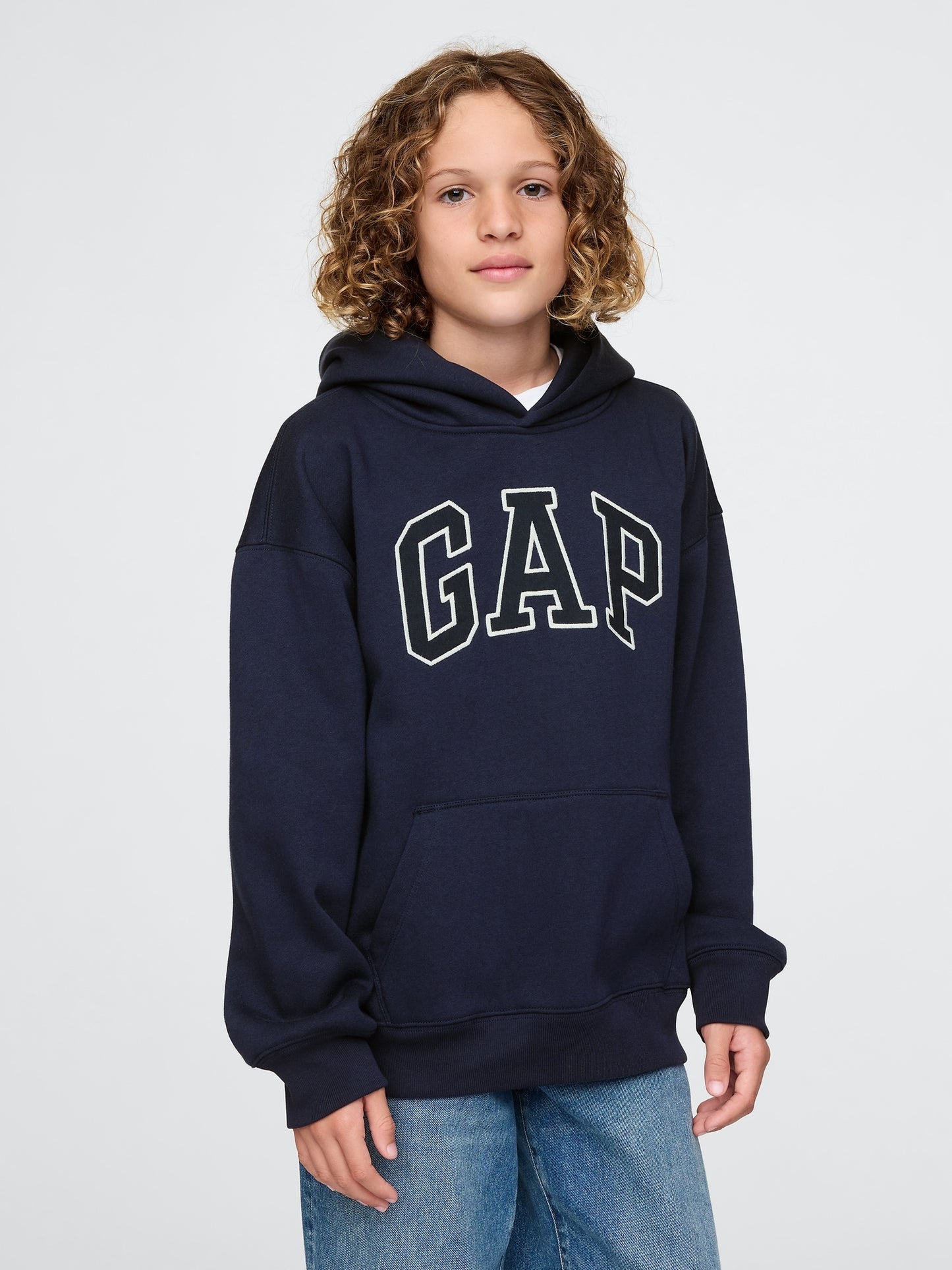 Kids Gap Teen Logo Hoodie – Everyday Comfort with a Relaxed Fit