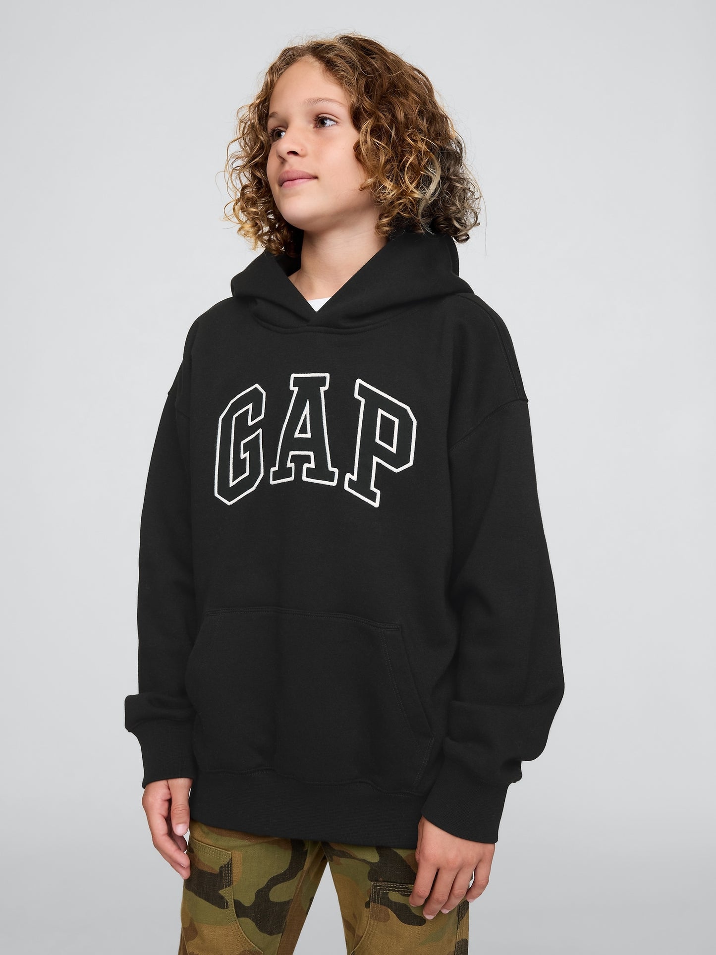 Kids Gap Teen Logo Hoodie – Everyday Comfort with a Relaxed Fit
