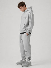 ess hoodie set dark aotmeal