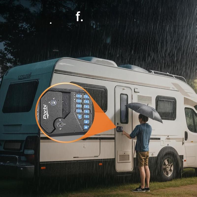 NESTILY Guard Pro™ – Keyless Heavy-Duty RV Door Lock | Fits 98% of RVs | Fob + Keypad
