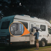 NESTILY Guard Pro™ – Keyless Heavy-Duty RV Door Lock | Fits 98% of RVs | Fob + Keypad