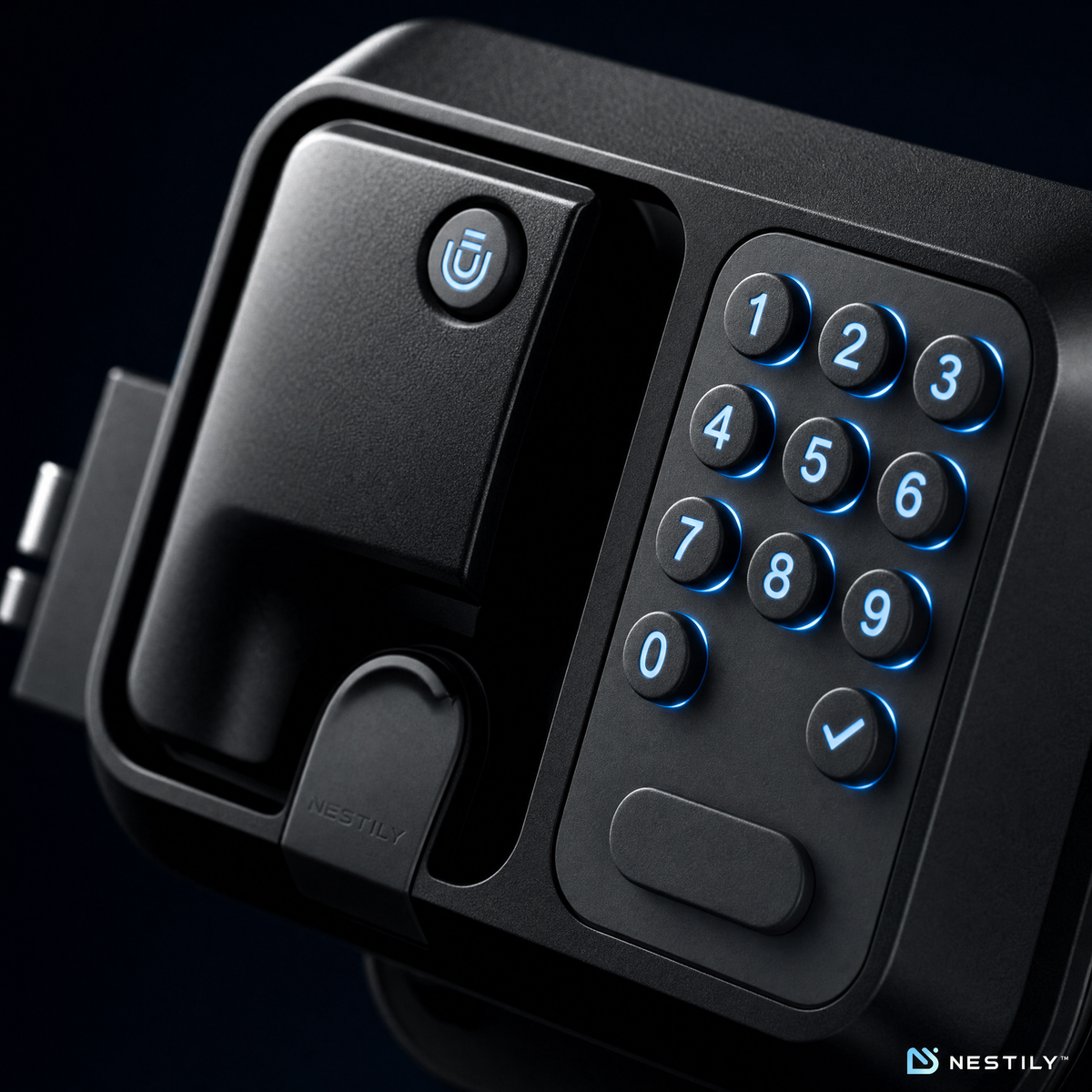 NESTILY™ SmartLock Pro — Keyless Heavy-Duty RV Door Lock | Fits 98% of RVs | Keypad + Remote Fob + Backup Key