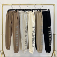 QAMIS™ Essentials Oversized Reflective Sweatpants — 100% Cotton, Unisex Streetwear
