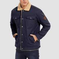 QAMIS™ Men’s Sherpa-Lined Jacket with Multi Pockets