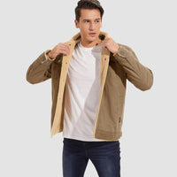 QAMIS™ Men’s Sherpa-Lined Jacket with Multi Pockets