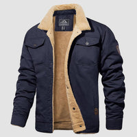 QAMIS™ Men’s Sherpa-Lined Jacket with Multi Pockets