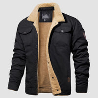 QAMIS™ Men’s Sherpa-Lined Jacket with Multi Pockets