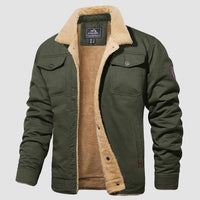 QAMIS™ Men’s Sherpa-Lined Jacket with Multi Pockets