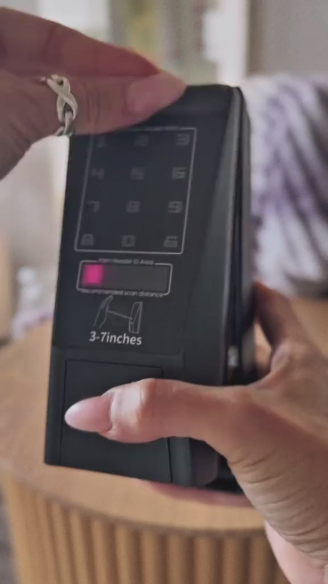 QAMIS PalmLock™ Smart Keyless Door Lock – Palm Recognition, 2 Fobs, Auto-Lock, Weatherproof video