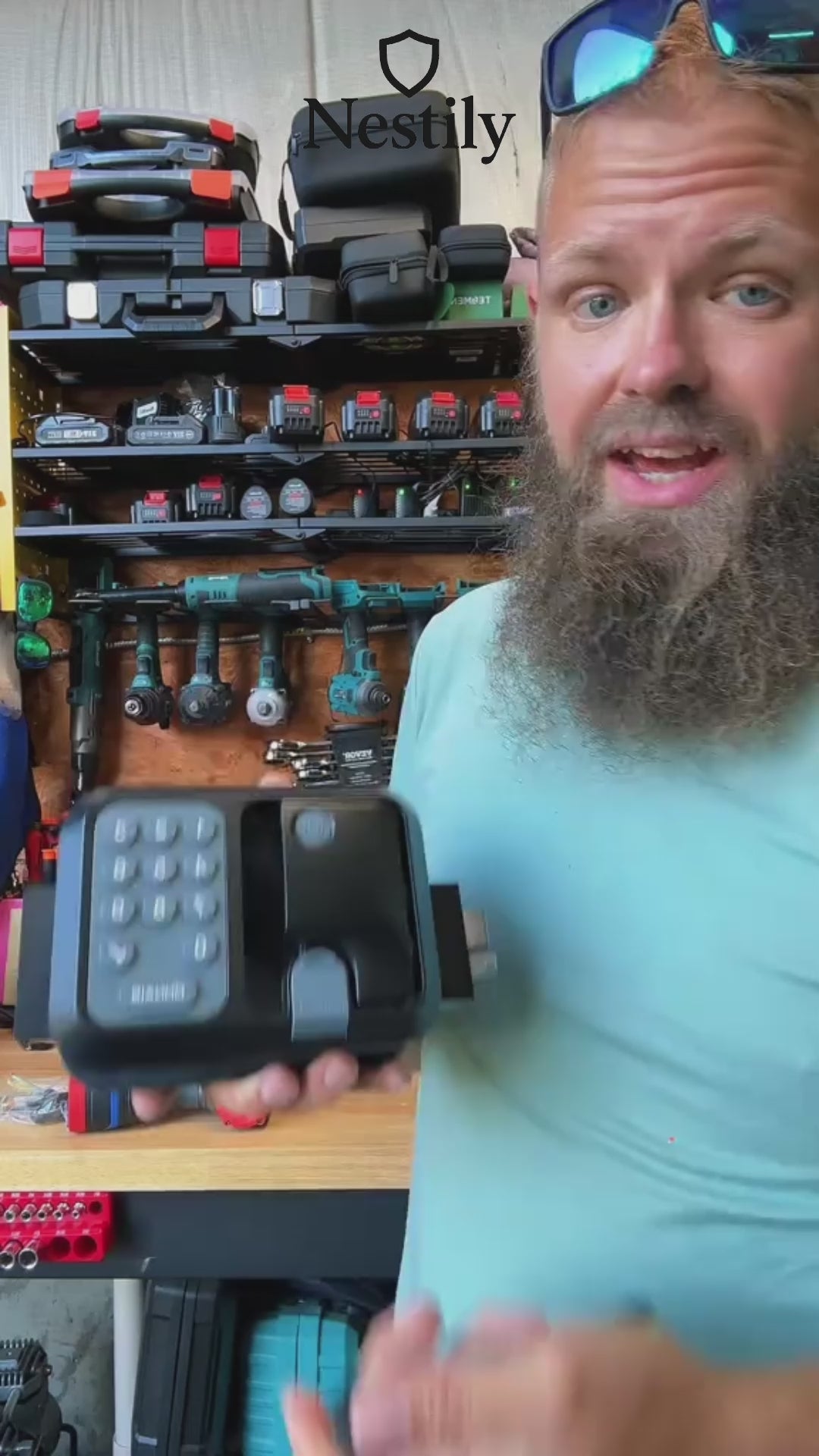 NESTILY Guard Pro™ RV Door Lock Keyless Entry Waterproof, 2 Fobs, 1 Control 2 Doors video