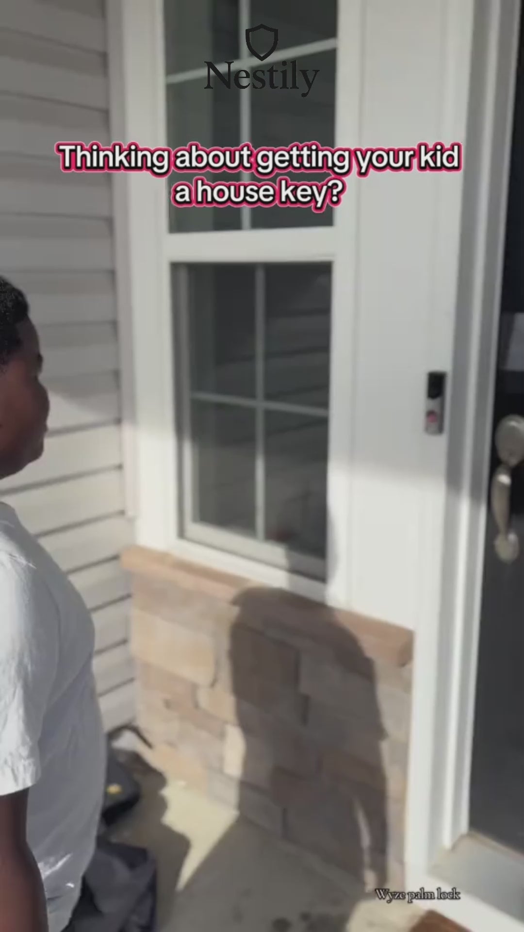 QAMIS PalmLock™ Smart Keyless Door Lock – Palm Recognition, 2 Fobs, Auto-Lock, Weatherproof video