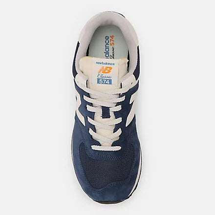 New Balance 574 Classic Sneakers – Suede/Mesh Comfort