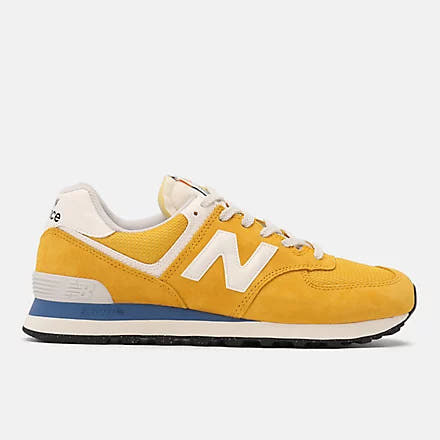 New Balance 574 Classic Sneakers – Suede/Mesh Comfort