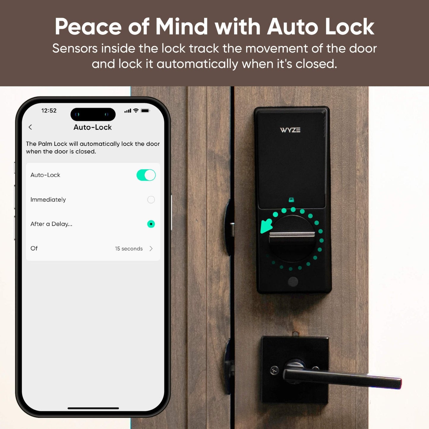 QAMIS PalmLock™ Smart Keyless Door Lock – Palm Recognition, 2 Fobs, Auto-Lock, Weatherproof