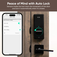 QAMIS PalmLock™ Smart Keyless Door Lock – Palm Recognition, 2 Fobs, Auto-Lock, Weatherproof