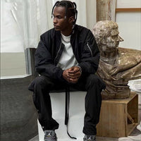 ESSENTIALS High Street Jackets Letter Print Winter Warm Zipper Jacket