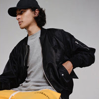 ESSENTIALS High Street Jackets Letter Print Winter Warm Zipper Jacket